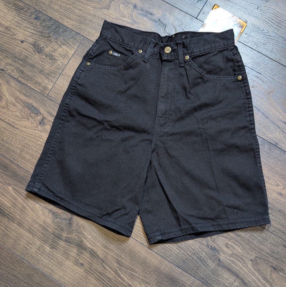 NWT Chic Women's Vintage Y2K Black High Waist Shorts Size 10